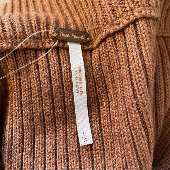 Nwt-Free People Solid Gold Ribbed Mini Skirt - Picture 10 of 10